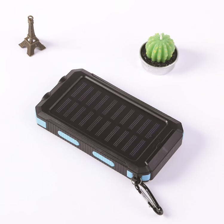 Wasserdichte Powerbank mit Solarbetrieb