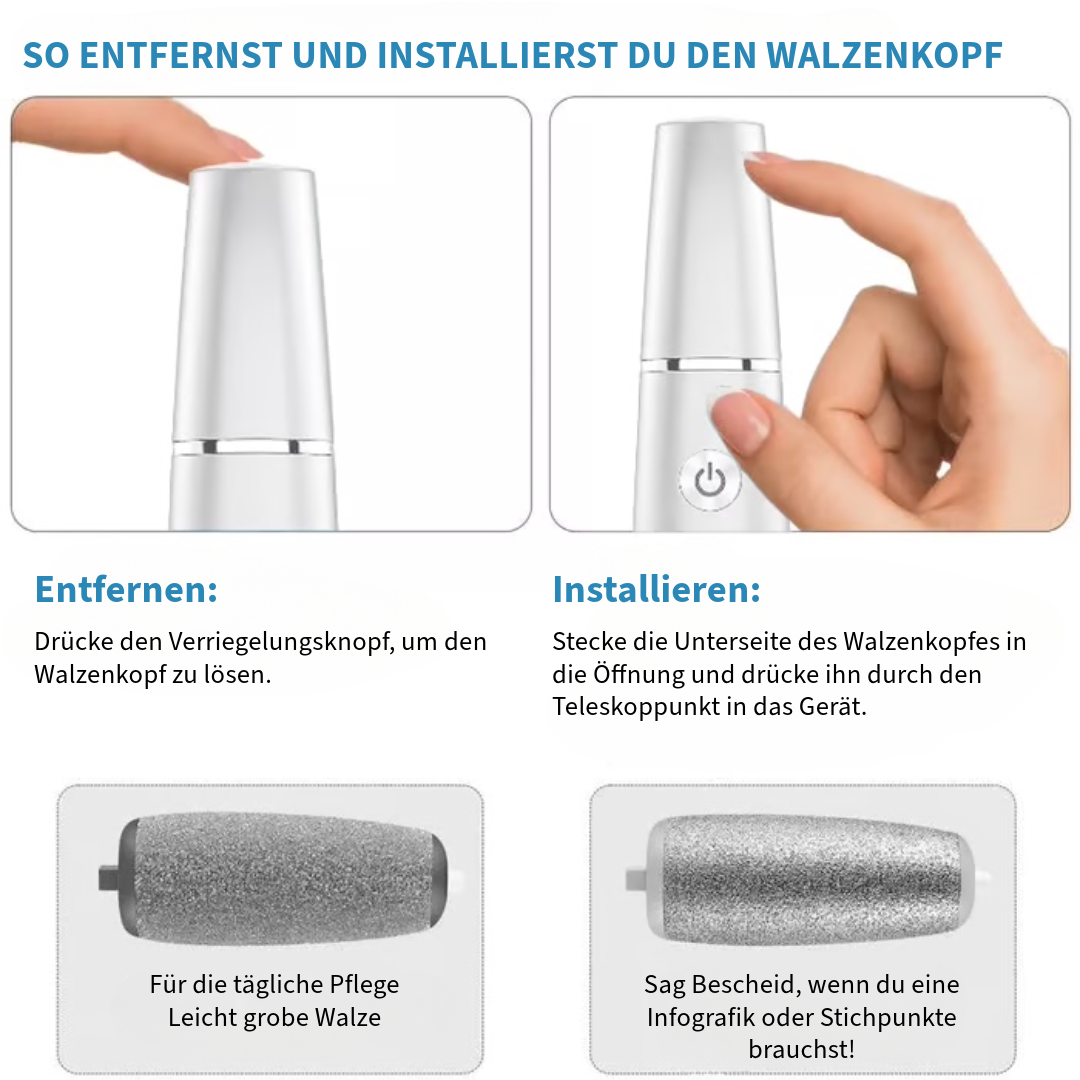 Elektrischer Hornhautentferner