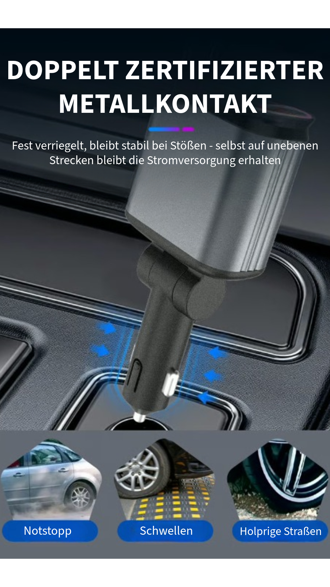 4-in-1 Auto-Ladegerät