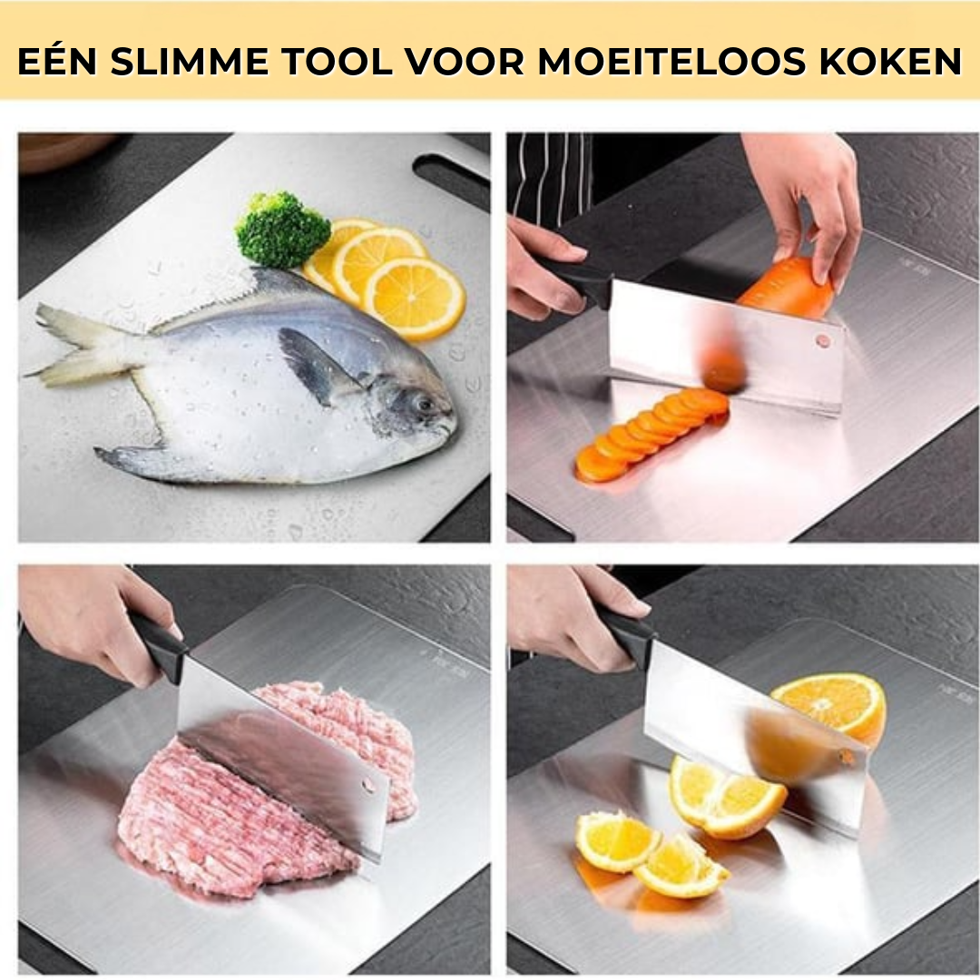 Schneidebrett aus Edelstahl