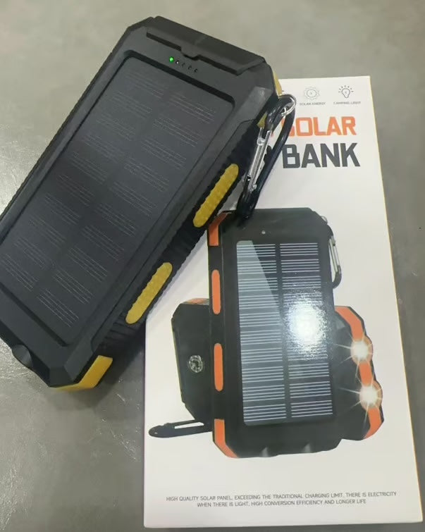 Wasserdichte Powerbank mit Solarbetrieb