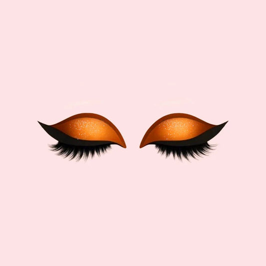 Make-up Aufkleber für Lidschatten und Wimpern