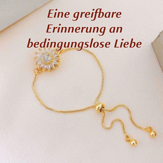 Luxuriöses Sonnenblumen-Armband