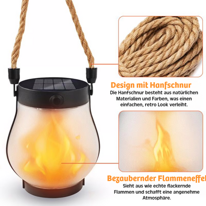 tanzende flammen solarleuchte