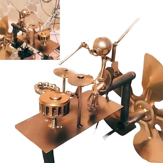 Handgemachte Metall-Musiker-Windmühle