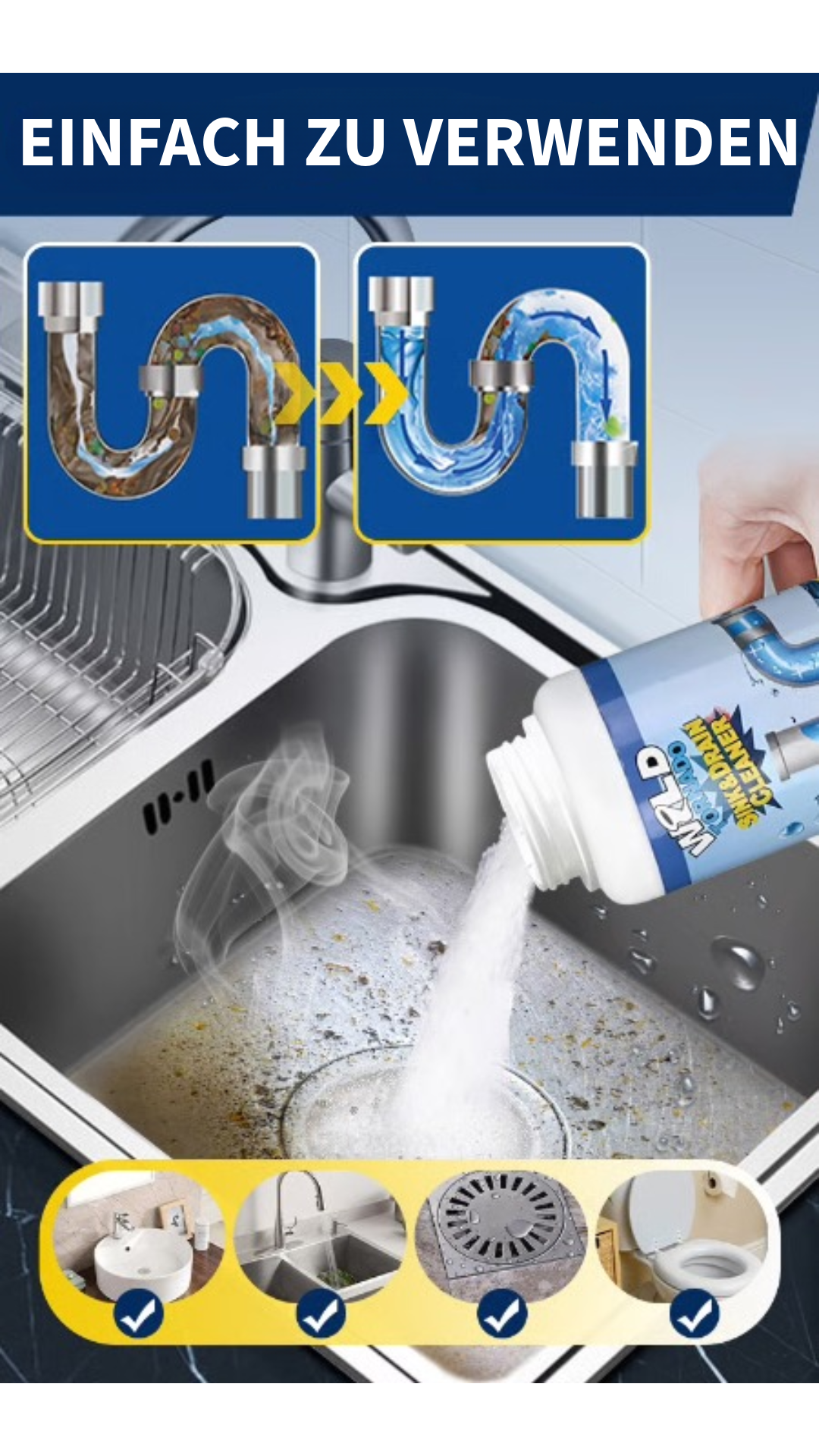 Leistungsstarker Professioneller Rohrreiniger