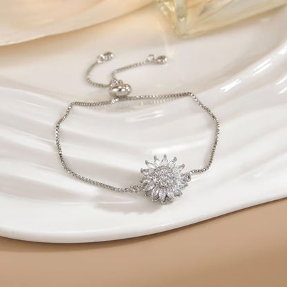 Luxuriöses Sonnenblumen-Armband