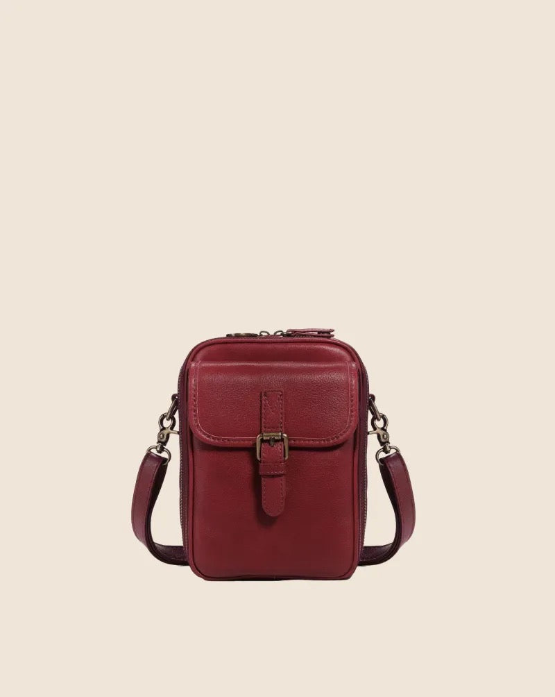 Multifunktionale Ledertasche