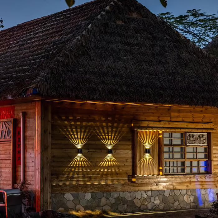 Wasserdichte Außenlampe mit Solarenergie