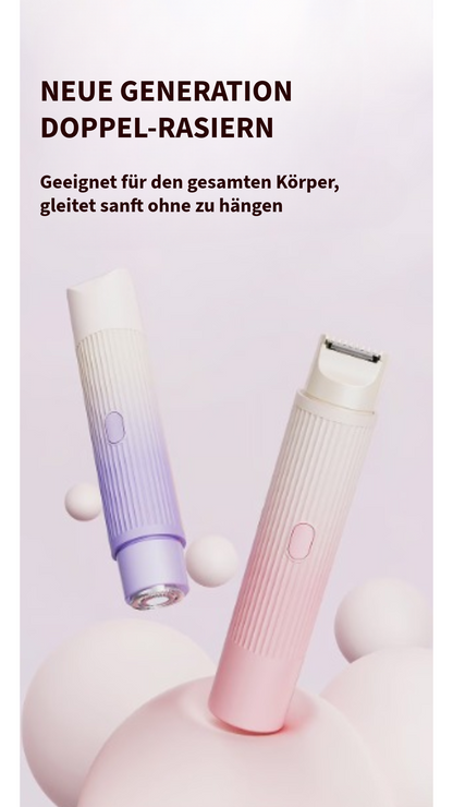 Komfortabler 2-in-1 Rasierer für Damen