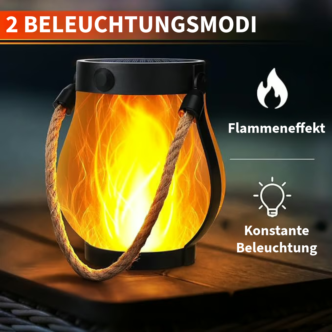 tanzende flammen solarleuchte