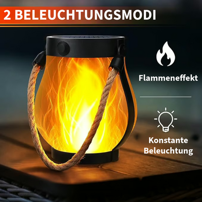 tanzende flammen solarleuchte