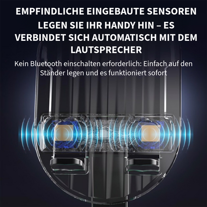 Telefonständer mit integriertem Lautsprecher und Powerbank