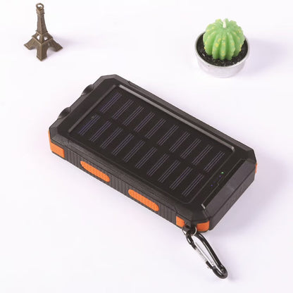 Wasserdichte Powerbank mit Solarbetrieb