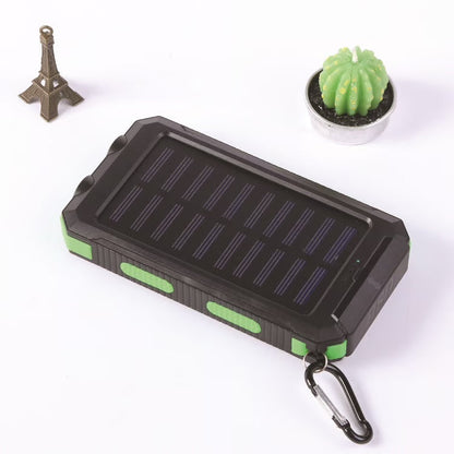 Wasserdichte Powerbank mit Solarbetrieb