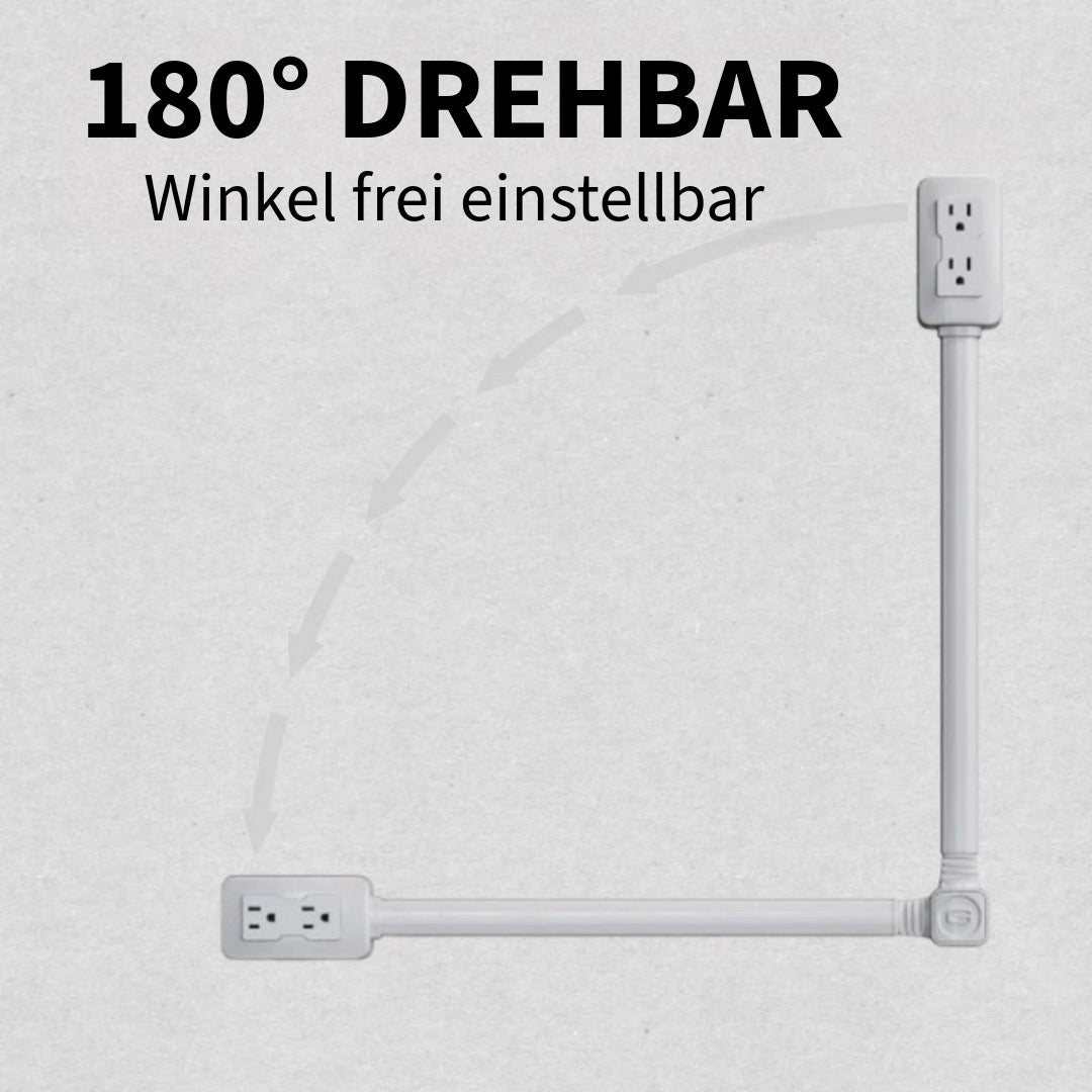 Drehbare Steckdosenverlängerung