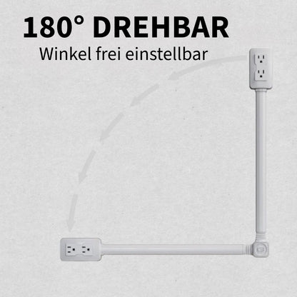 Drehbare Steckdosenverlängerung