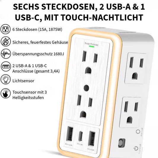 Steckdosenleiste mit Überspannungsschutz