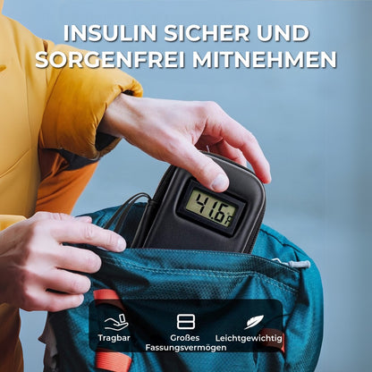 Insulin-Kühltasche mit Temperaturanzeige