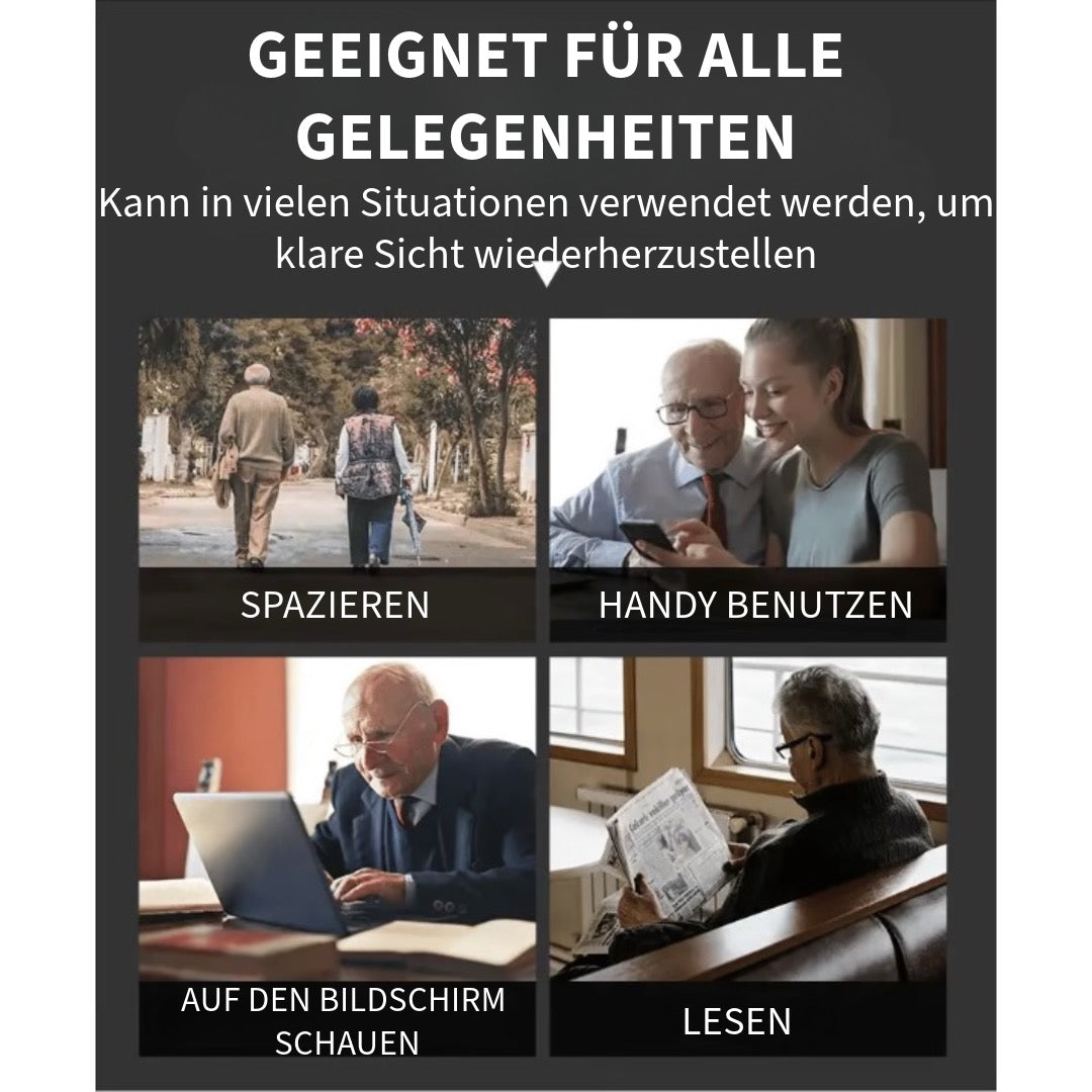 Automatisch verdunkelnde multifokale Lesebrille