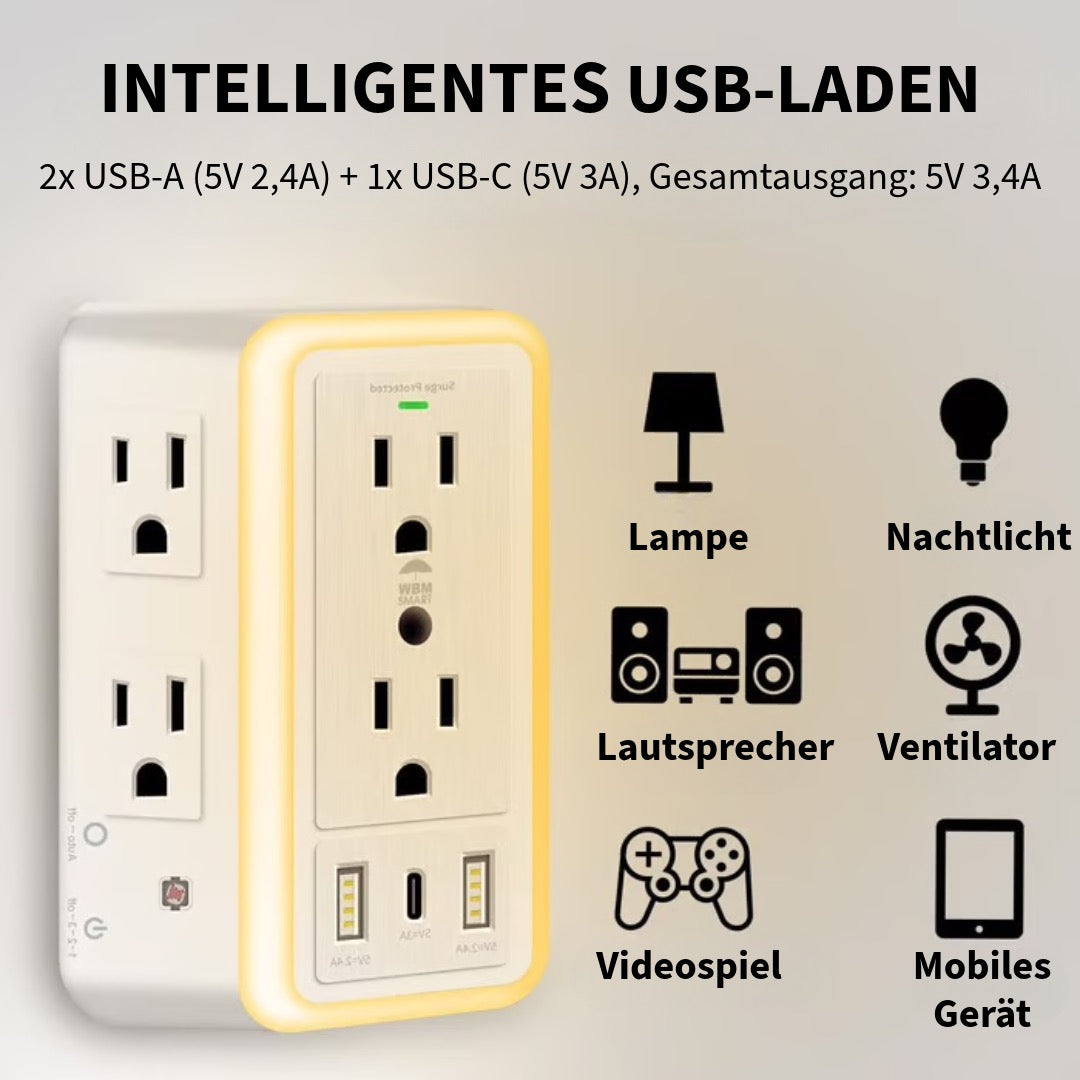 Steckdosenleiste mit Überspannungsschutz