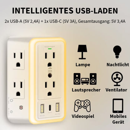 Steckdosenleiste mit Überspannungsschutz