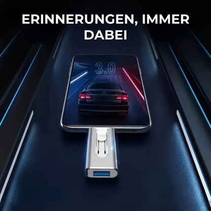 Professioneller Flash Drive mit USB-C-Adapter