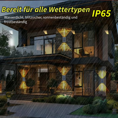 Wasserdichte Außenlampe mit Solarenergie