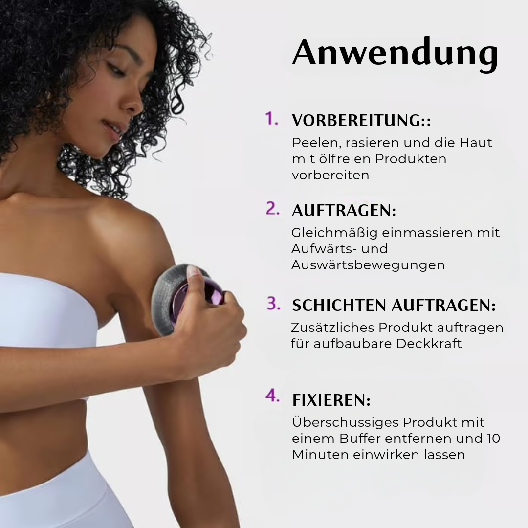 Wasserfeste Foundation für Körper und Gesicht