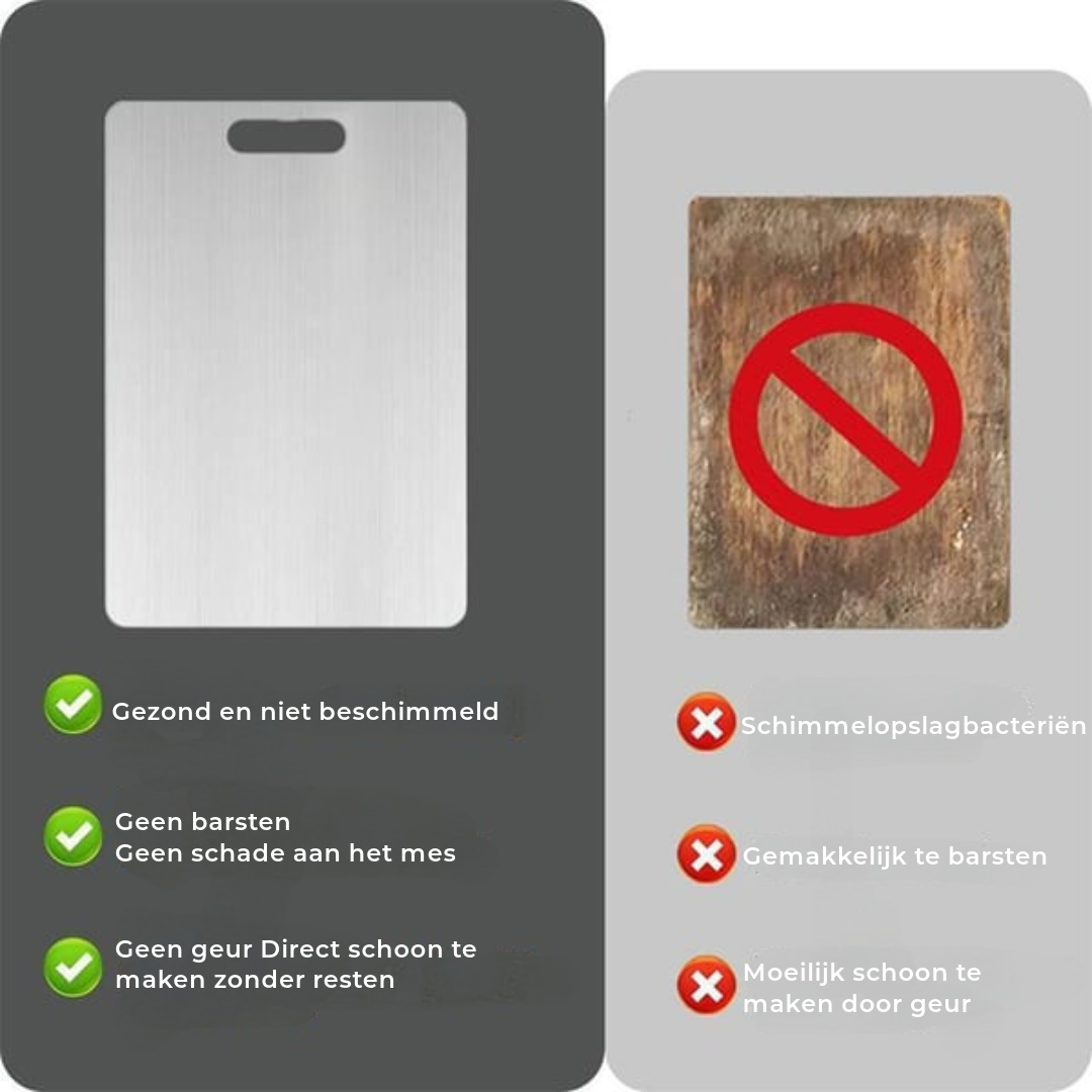 Schneidebrett aus Edelstahl