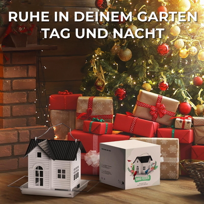 Vogelhaus mit Solarbetrieb