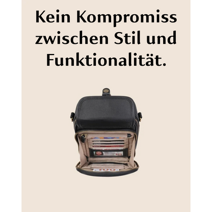 Multifunktionale Ledertasche