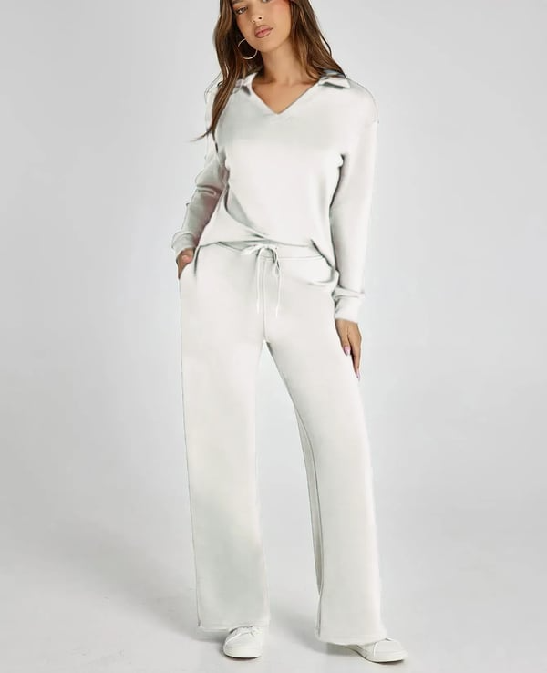 Casual Damen-Sweatsuit – 2-teiliges Set mit langen Ärmeln